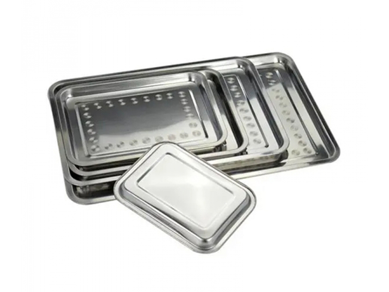 Stainless steel food tray production line